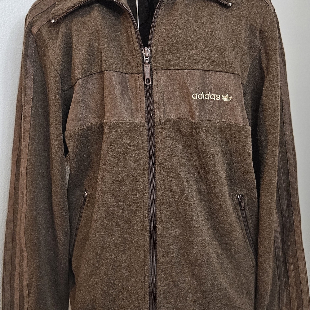 Adidas Men's Chocolate Brown Track Jacket